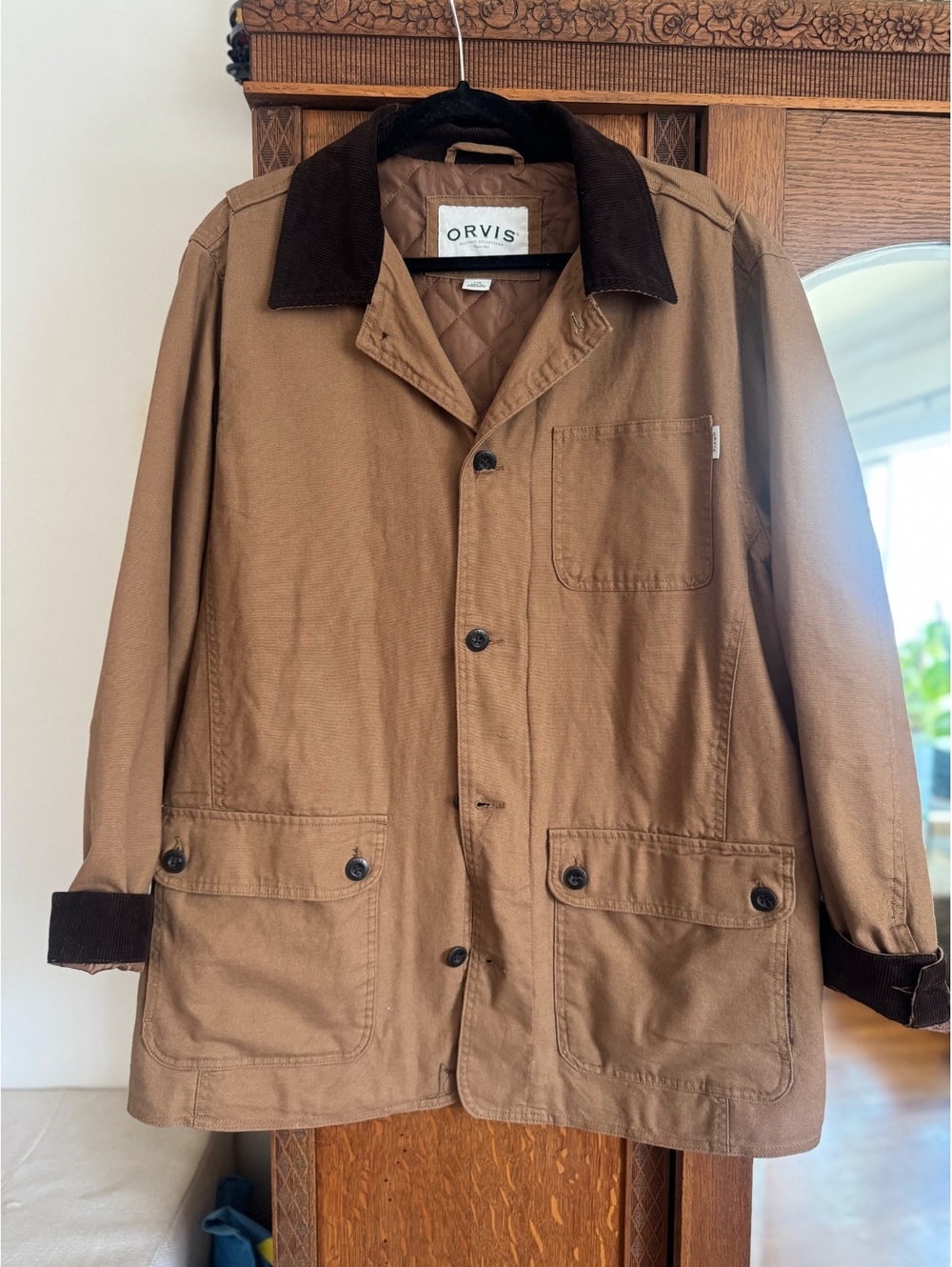 Orvis classic barn jacket rugged workwear utility jacket size large